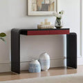 Kings Brand Furniture Yuma Wooden Rounded Silhouette Console Table - Sofa Entryway Table with 2 Drawers for Living Room, Hallway, Entryway