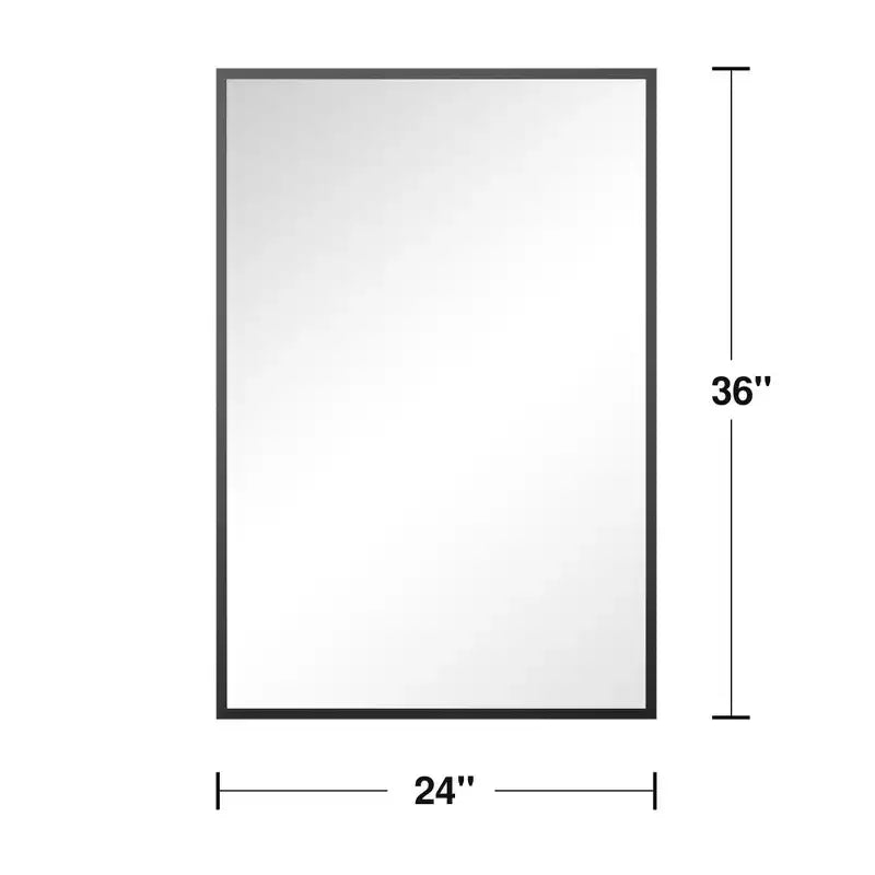 PexFix Lot de 2 miroirs muraux en aluminium à bords fins