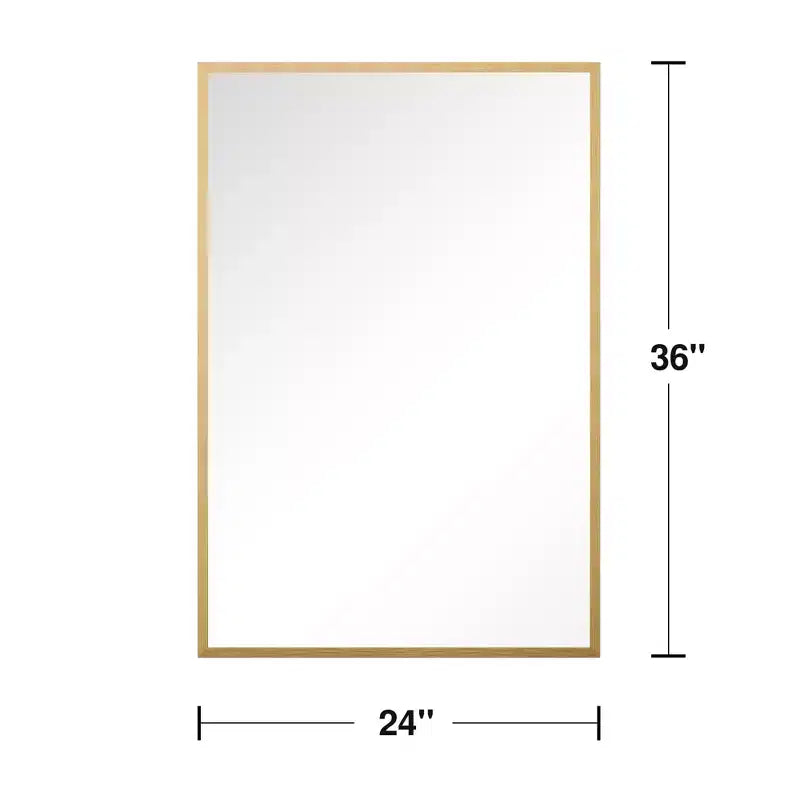 PexFix Lot de 2 miroirs muraux en aluminium à bords fins