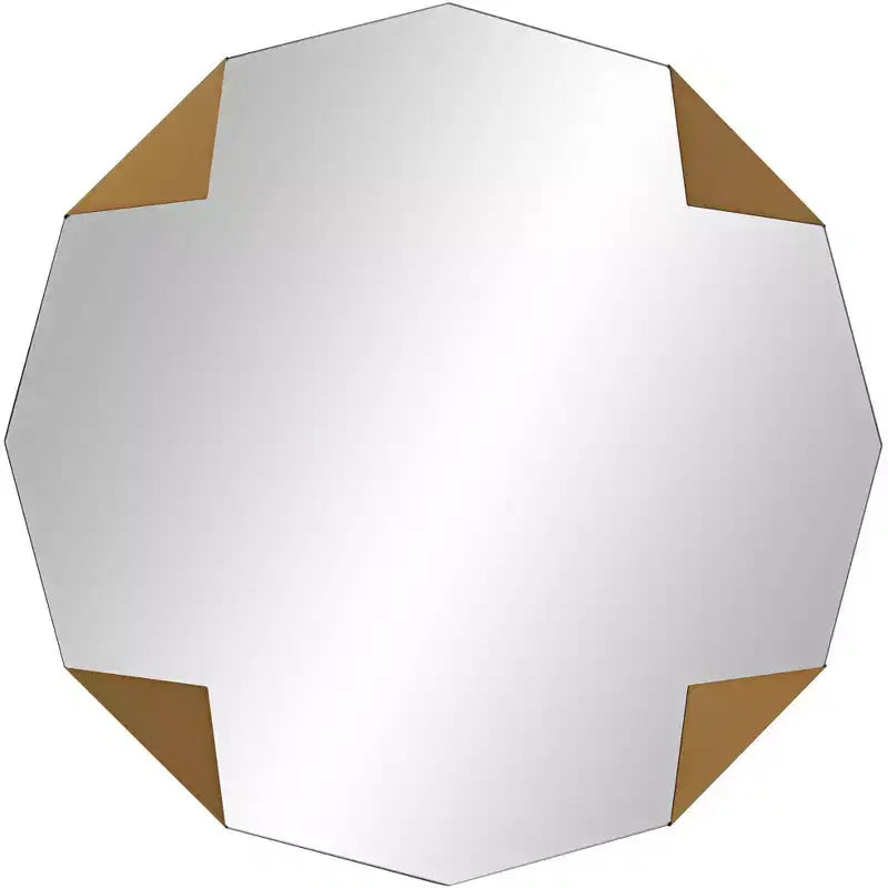 Miroir mural Possini Euro Design Possini Euro Drayden 31 x 31 triangles dorés