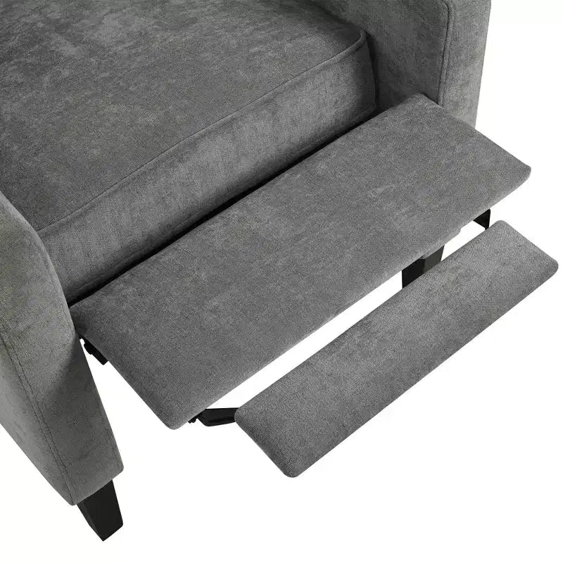 Fauteuil inclinable tapissé capitonné Christopher Knight Home Nicole avec tablette latérale pliable