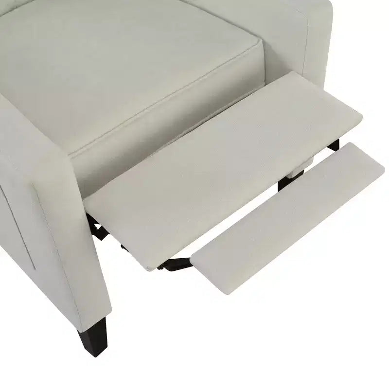 Fauteuil inclinable tapissé capitonné Christopher Knight Home Nicole avec tablette latérale pliable