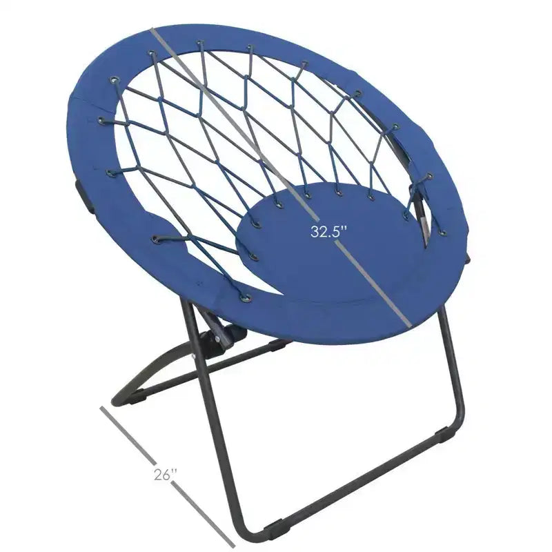 Chaise soucoupe pliante ronde Zenithen Bungee