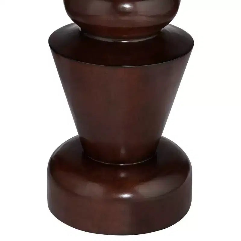 Table piédestal 55 Downing Street Glenn de 76 cm de large en placage de chêne