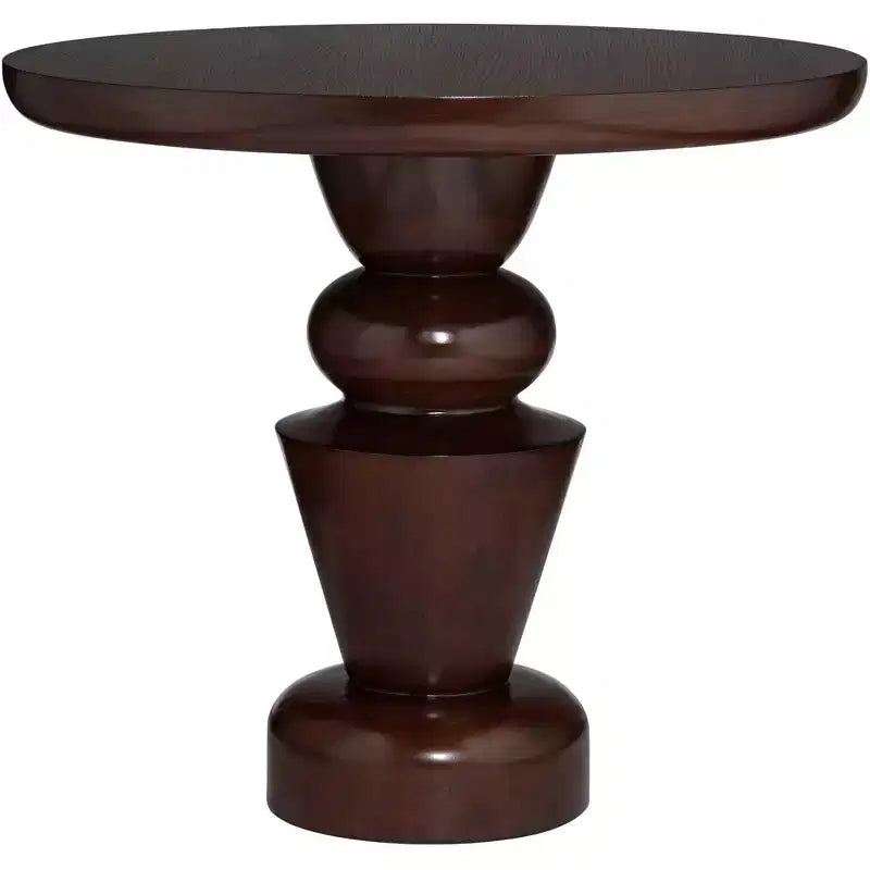 Table piédestal 55 Downing Street Glenn de 76 cm de large en placage de chêne