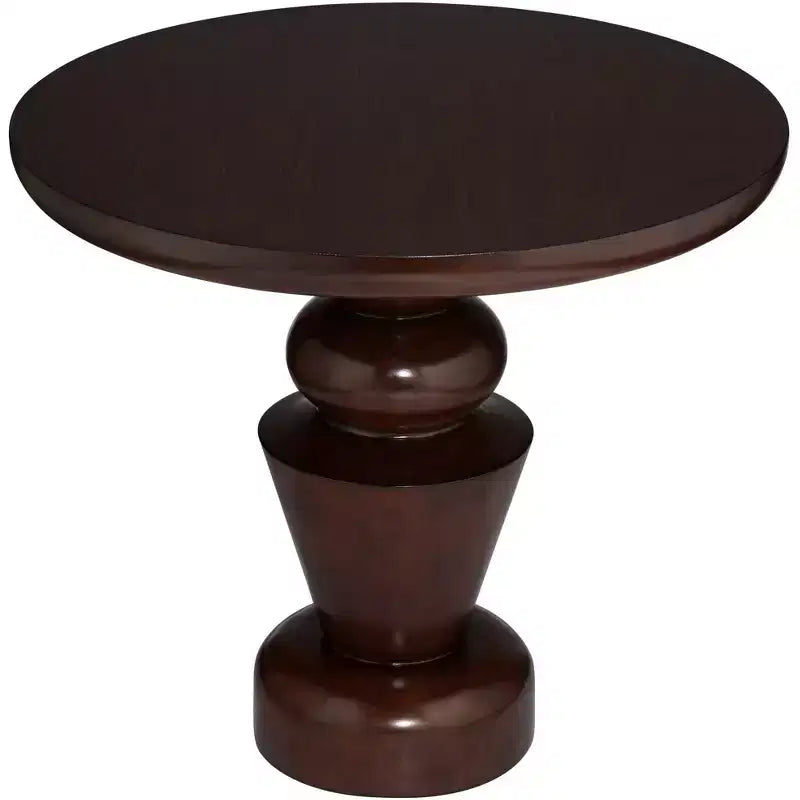 Table piédestal 55 Downing Street Glenn de 76 cm de large en placage de chêne