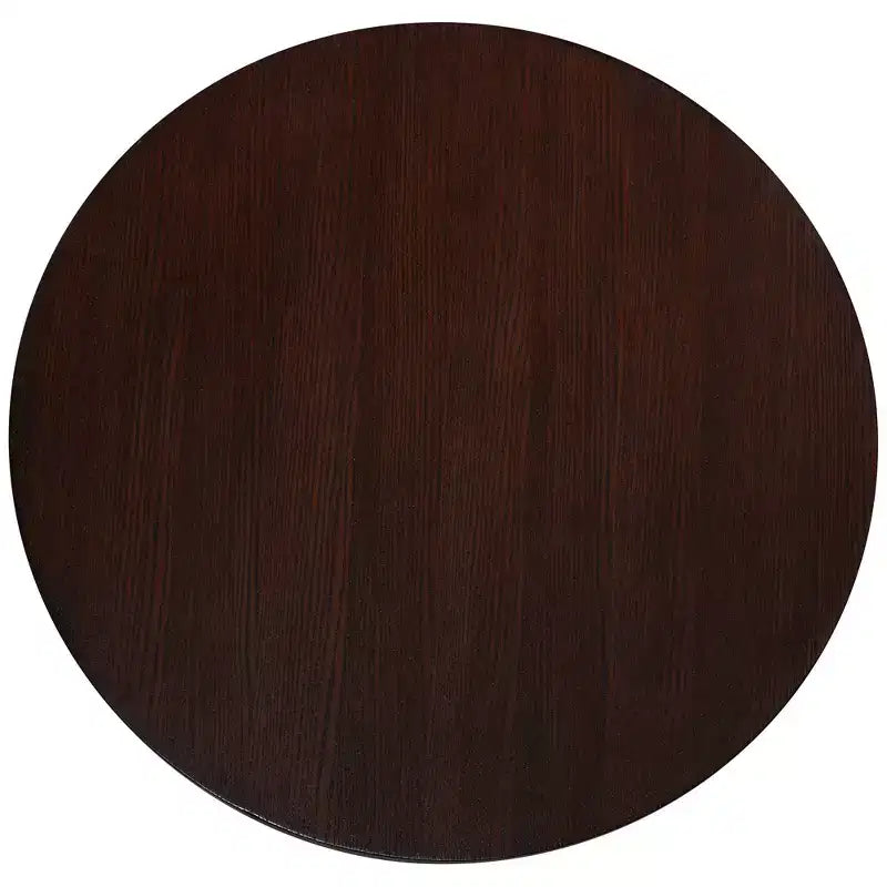 Table piédestal 55 Downing Street Glenn de 76 cm de large en placage de chêne