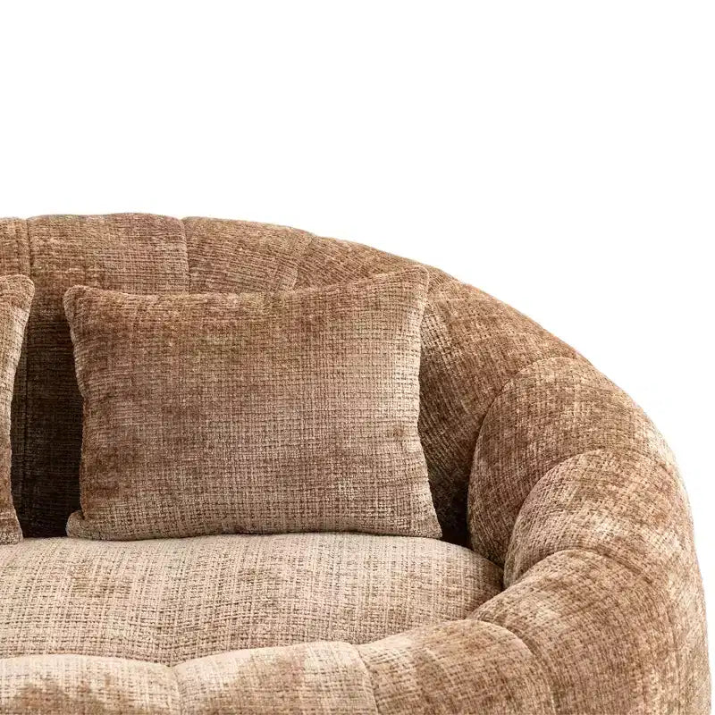 Canapé-poire GDFStudio Anna Chenille Tufted 57,06" L avec 2 coussins