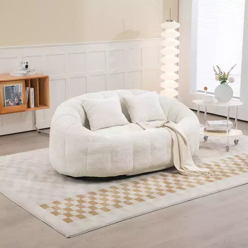 Canapé-poire GDFStudio Anna Chenille Tufted 57,06" L avec 2 coussins