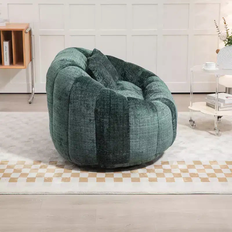 Canapé-poire GDFStudio Anna Chenille Tufted 57,06" L avec 2 coussins