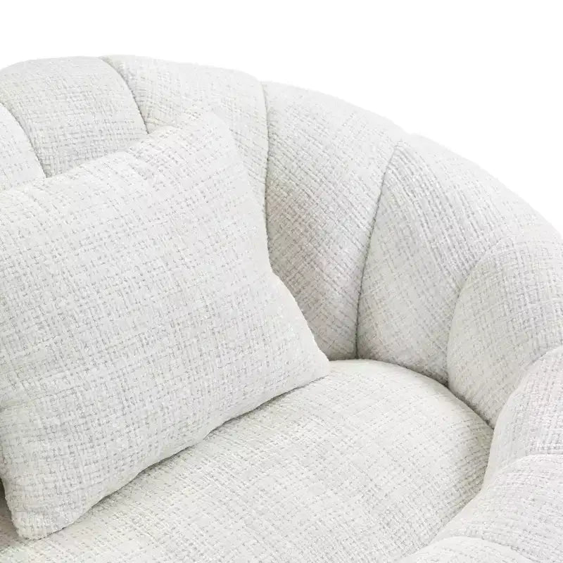 Canapé-poire GDFStudio Anna Chenille Tufted 57,06" L avec 2 coussins