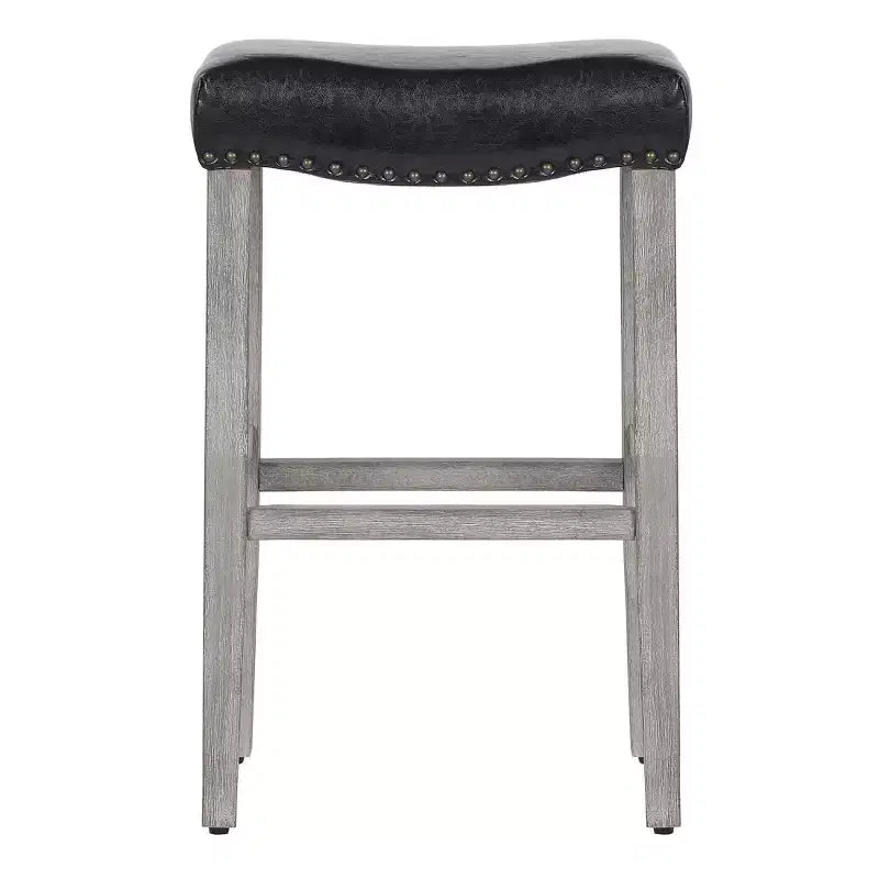 WestinTrends Tabouret de comptoir 29 avec siège rembourré en forme de selle