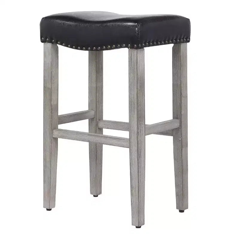 WestinTrends Tabouret de comptoir 29 avec siège rembourré en forme de selle