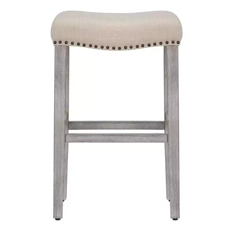 WestinTrends Tabouret de comptoir 29 avec siège rembourré en forme de selle