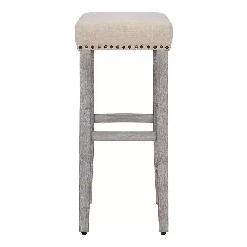 WestinTrends Tabouret de comptoir 29 avec siège rembourré en forme de selle