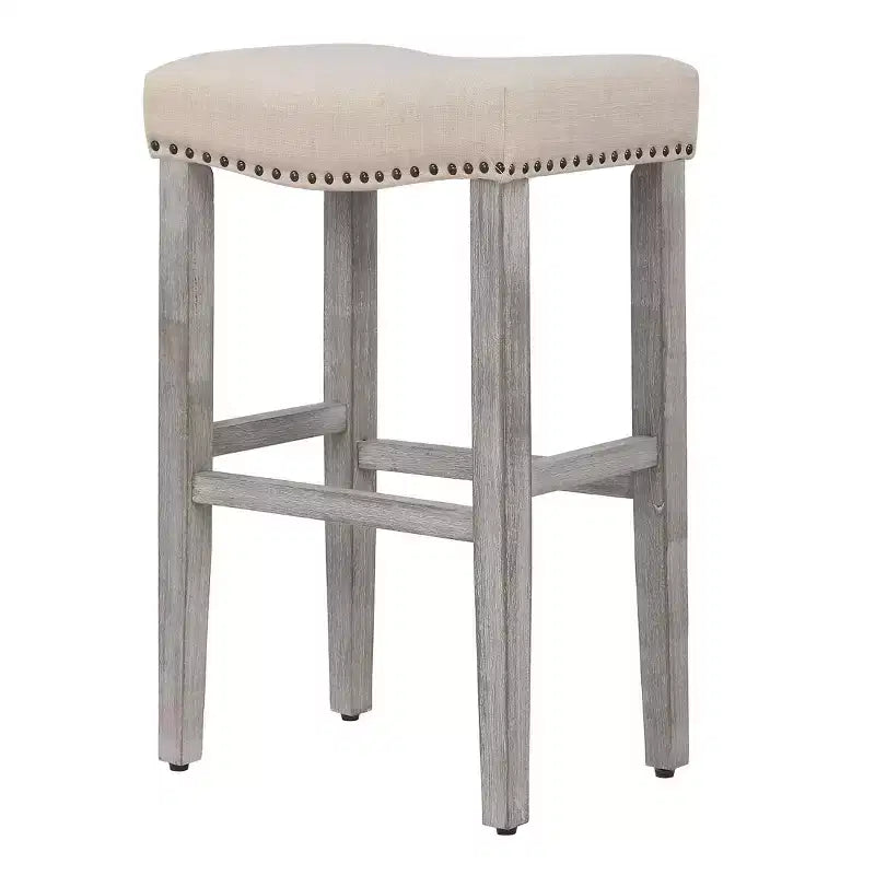 WestinTrends Tabouret de comptoir 29 avec siège rembourré en forme de selle