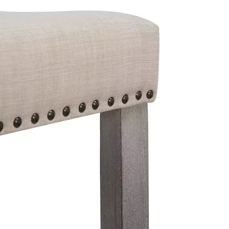 WestinTrends Tabouret de comptoir 29 avec siège rembourré en forme de selle