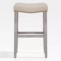 WestinTrends Tabouret de comptoir 29 avec siège rembourré en forme de selle