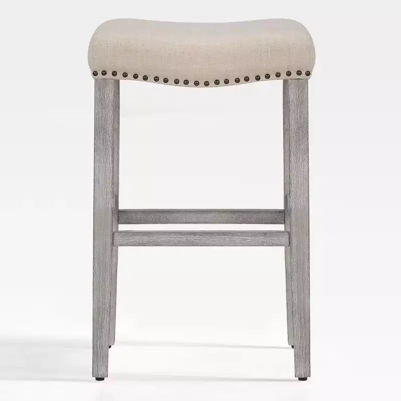 WestinTrends Tabouret de comptoir 29 avec siège rembourré en forme de selle