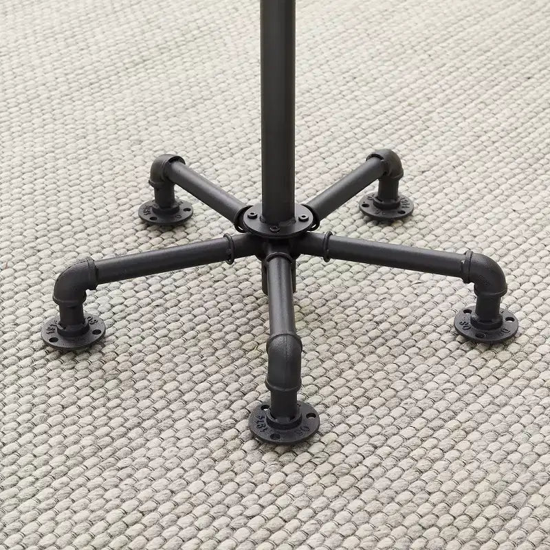 VECELO Tabourets de Bar Hauteur Comptoir Lot de 2, Chaises de Salle à Manger avec Dossier et Pieds pour la Maison ou la Cuisine, Montage Facile, Marron