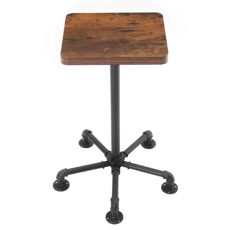 VECELO Tabourets de Bar Hauteur Comptoir Lot de 2, Chaises de Salle à Manger avec Dossier et Pieds pour la Maison ou la Cuisine, Montage Facile, Marron