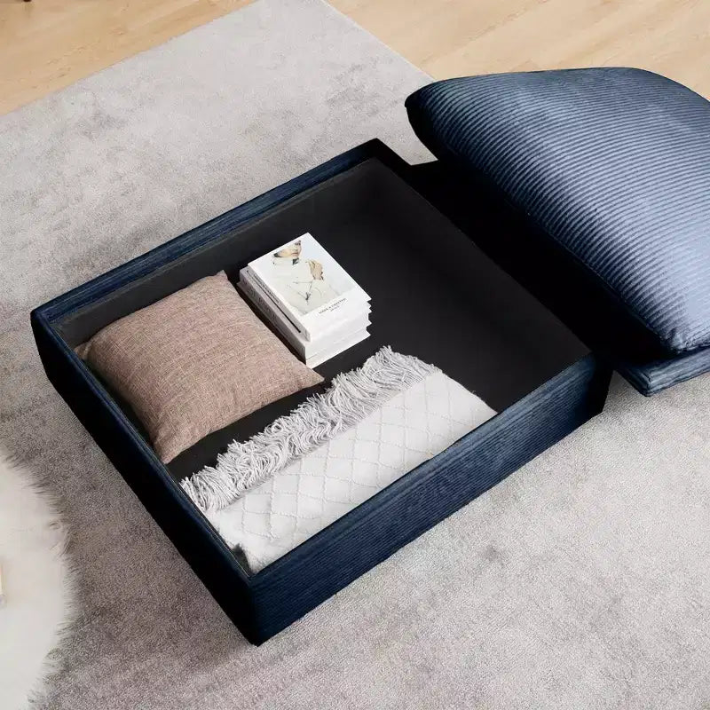 Christopher Knight Home Nelly Pouf de rangement en velours côtelé de 93 cm