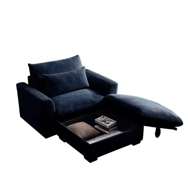 Christopher Knight Home Nelly Pouf de rangement en velours côtelé de 93 cm