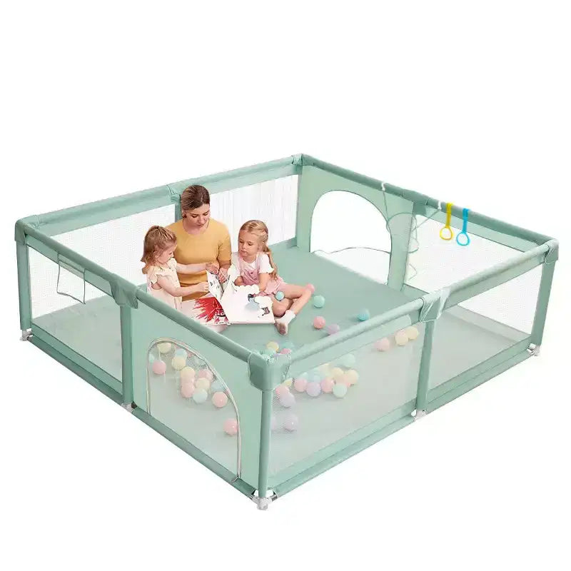 GOTGELIF Parc Bébé 79x79 4 Panneaux Grand et Sécurisé Parc de Jeu Portable