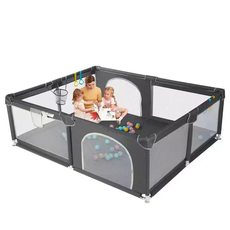 GOTGELIF Parc Bébé 79x79 4 Panneaux Grand et Sécurisé Parc de Jeu Portable
