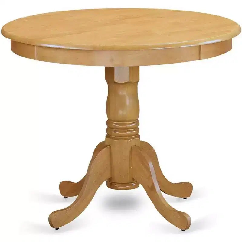 Plateau de table rond moderne HomeStock et pieds de table à manger en bois asiatique