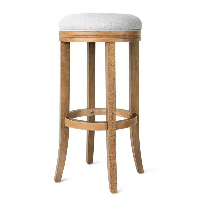 Tabouret de bar de cuisine Maven Lane Eva avec revêtement en tissu 31 po