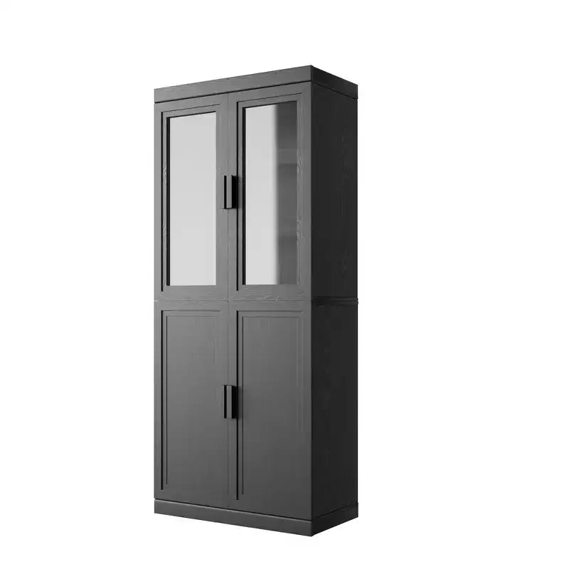 Meuble de rangement en verre, style minimaliste de couleur unie, combinaison libre de modules, étagères extensibles adaptées au rangement multi-scènes