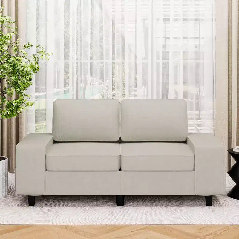 Causeuse d'intérieur de style moderne Uptiot avec poches latérales