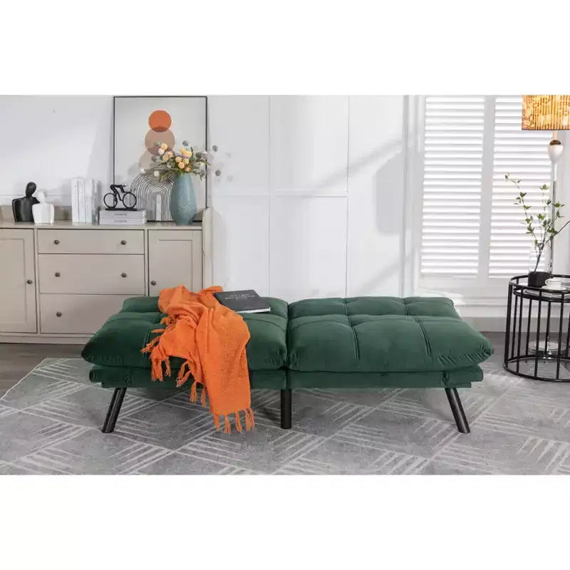 Canapé-lit futon moderne Okak, canapé-lit convertible pour petits appartements, salon