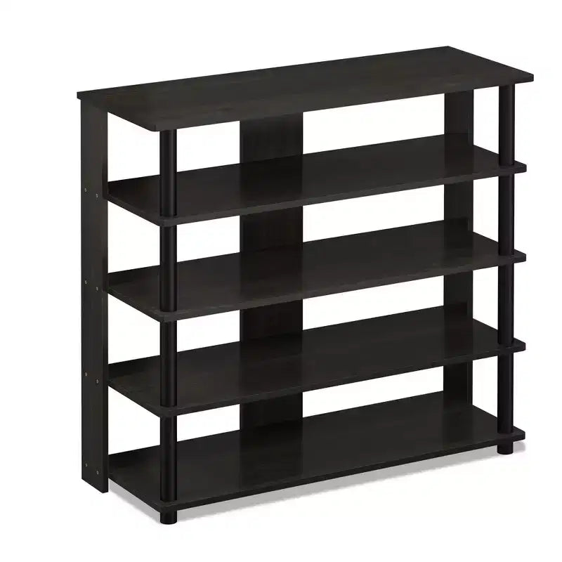 HOMLUX Étagère à chaussures 5 niveaux, Organisateur de chaussures autoportant, Peut contenir 12 paires