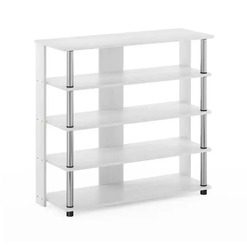 HOMLUX Étagère à chaussures 5 niveaux, Organisateur de chaussures autoportant, Peut contenir 12 paires