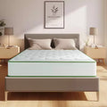 Swedrea Hybrid Mattress Breathable Medium Cooling Memory Foam Bed-in-a-Box White
