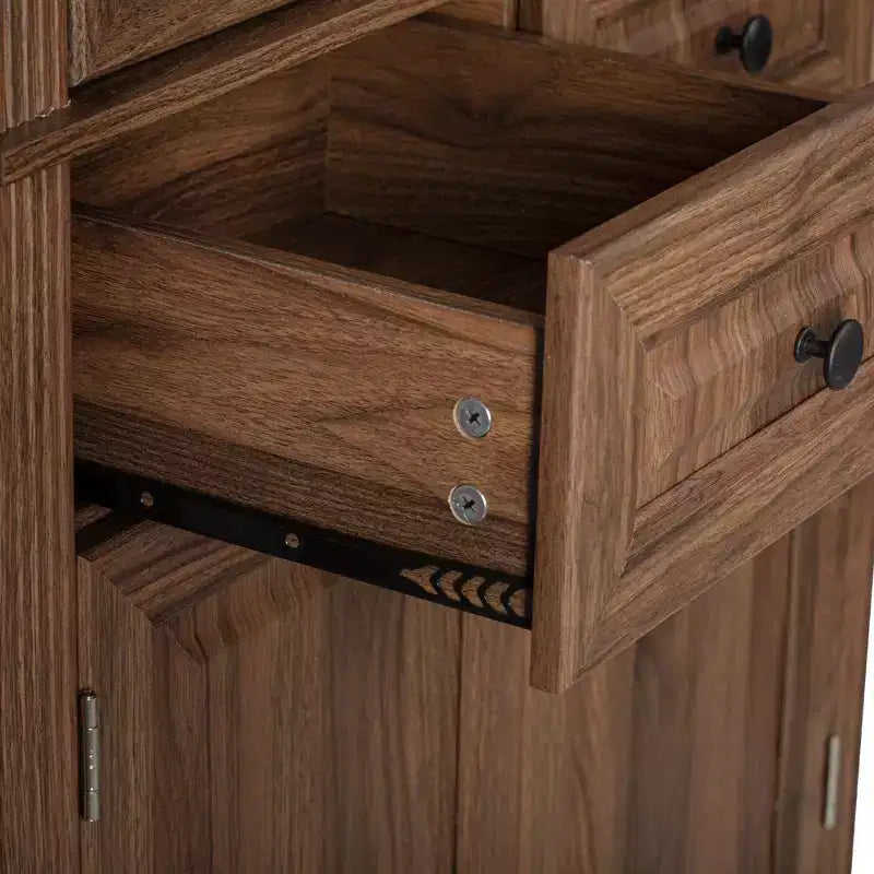 sumyeg 71 Armoire de cuisine avec organisateurs coulissants, 6 étagères de porte et tiroirs