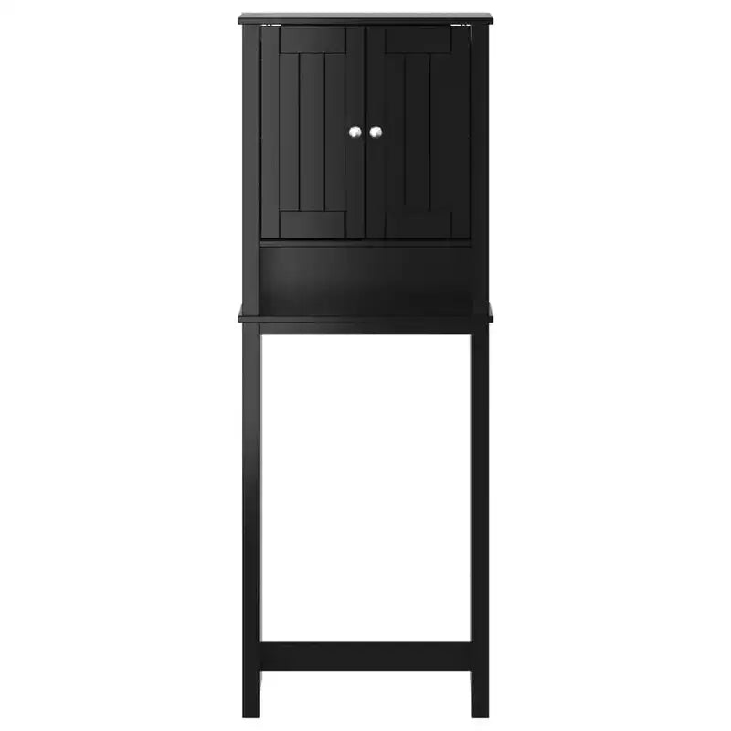 vidaXL Meuble lave-linge BERG noir 29,9x10,6x64,8 cm bois massif