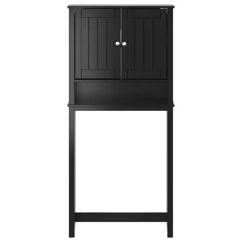 vidaXL Meuble lave-linge BERG noir 29,9x10,6x64,8 cm bois massif
