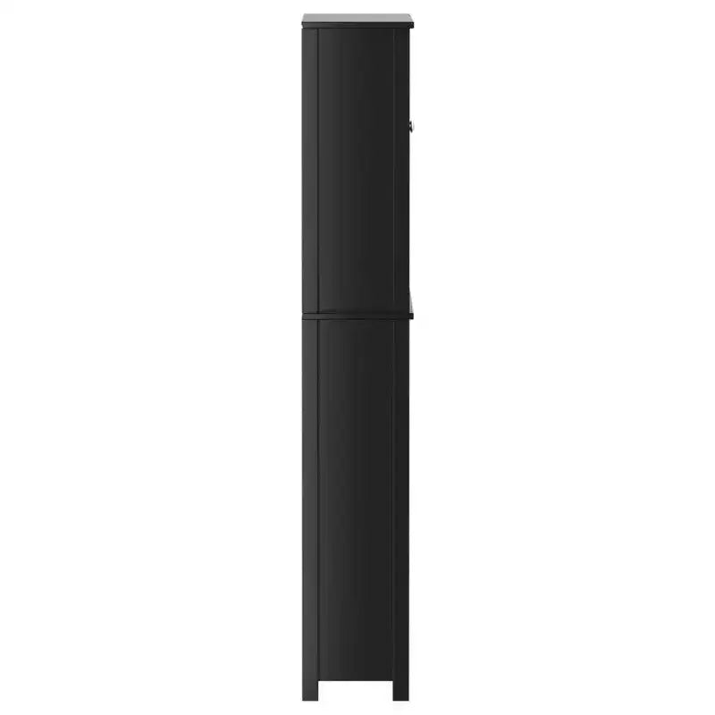 vidaXL Meuble lave-linge BERG noir 29,9x10,6x64,8 cm bois massif