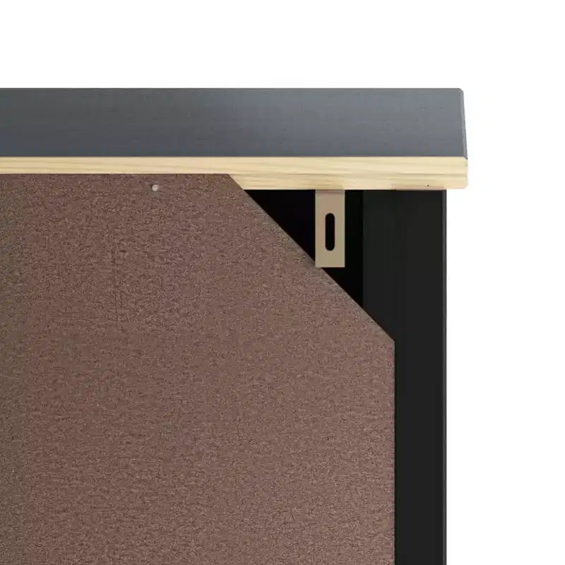vidaXL Meuble lave-linge BERG noir 29,9x10,6x64,8 cm bois massif