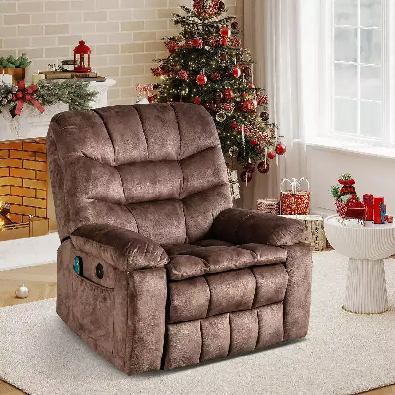 BALHAM TRADE - Fauteuil inclinable Power Lift avec massage et chauffage pour personnes âgées, robuste, sûr, siège plus large