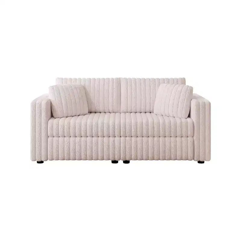 Canapé moderne 2 places TUYOHW de 192 cm avec 2 coussins pour salon, appartement, bureau