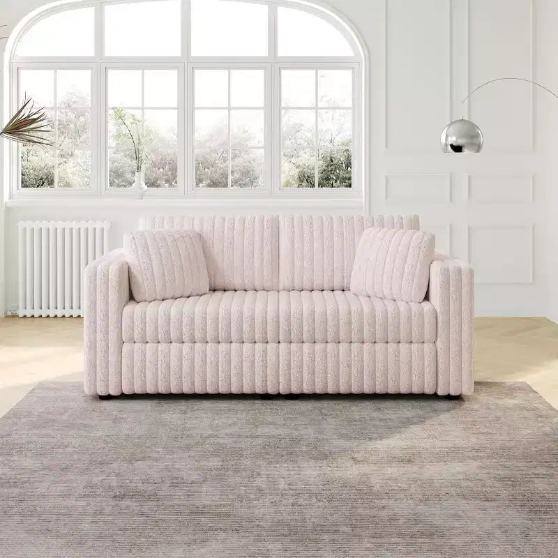 Canapé moderne 2 places TUYOHW de 192 cm avec 2 coussins pour salon, appartement, bureau