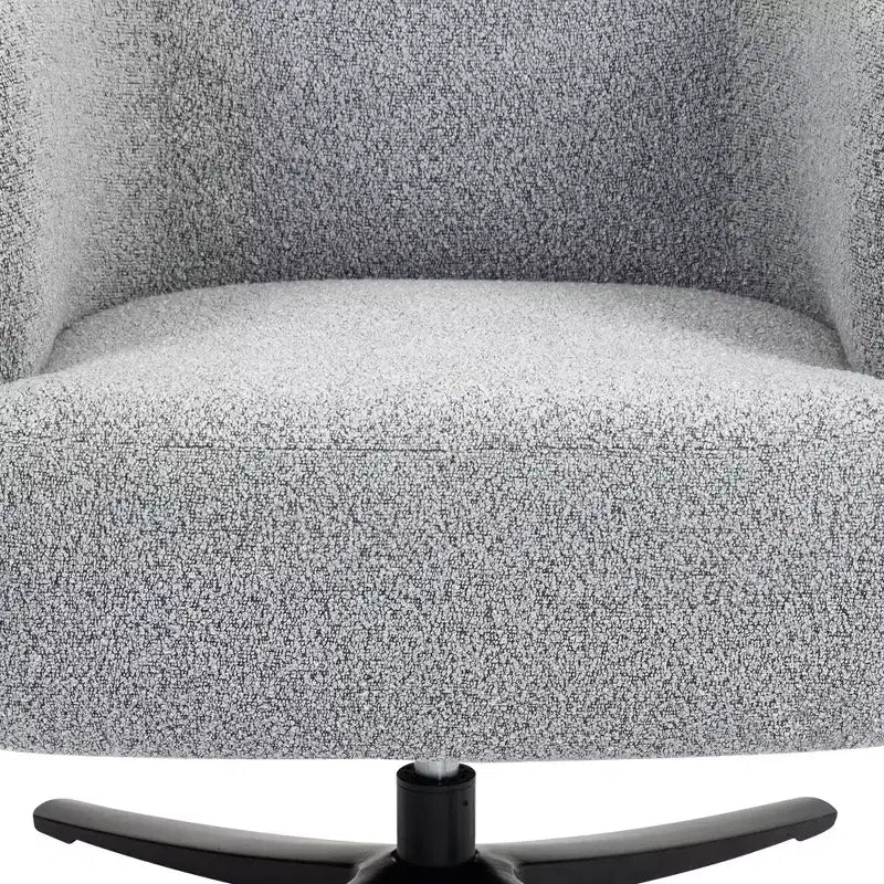 Fauteuil d'appoint moderne TUYOHW avec accoudoirs et dossier incurvés, fauteuil pivotant rembourré avec pieds en acier, chaises de loisirs pour salon, chambre à coucher