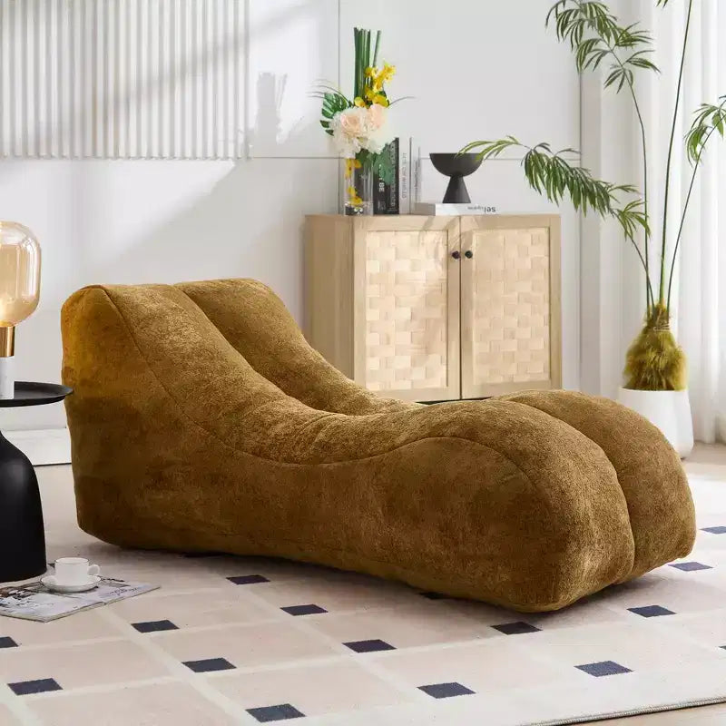 Canapé pouf créatif pour adultes, garni d'une éponge de haute qualité, moelleuse et élastique, épousant les courbes du corps humain.