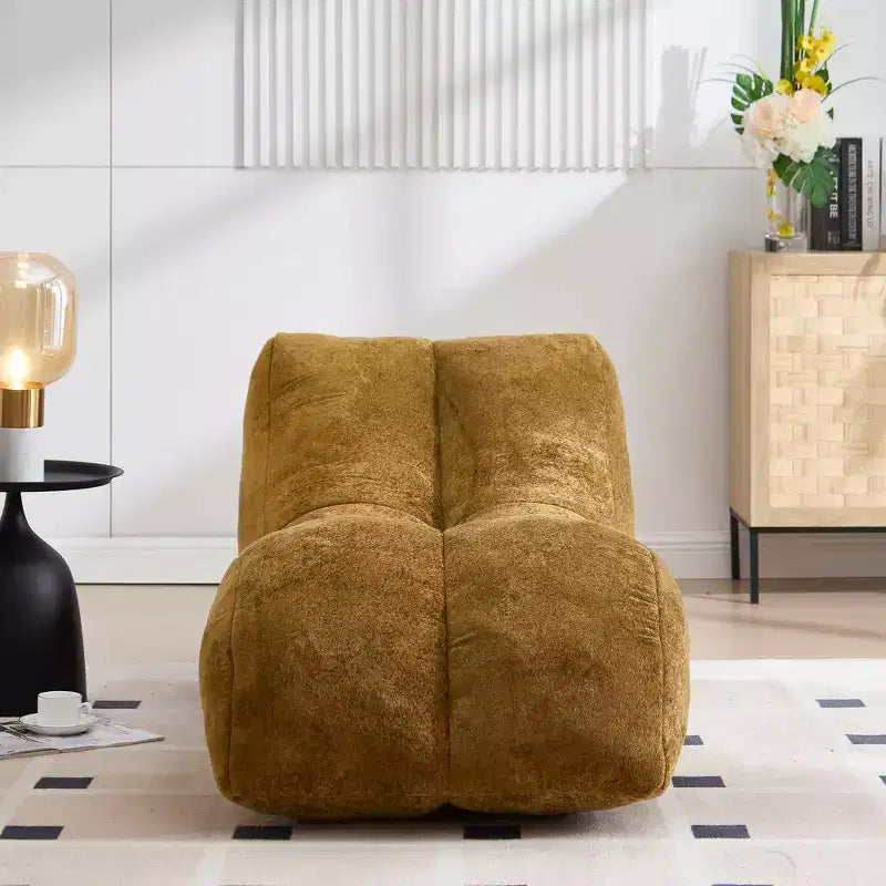 Canapé pouf créatif pour adultes, garni d'une éponge de haute qualité, moelleuse et élastique, épousant les courbes du corps humain.
