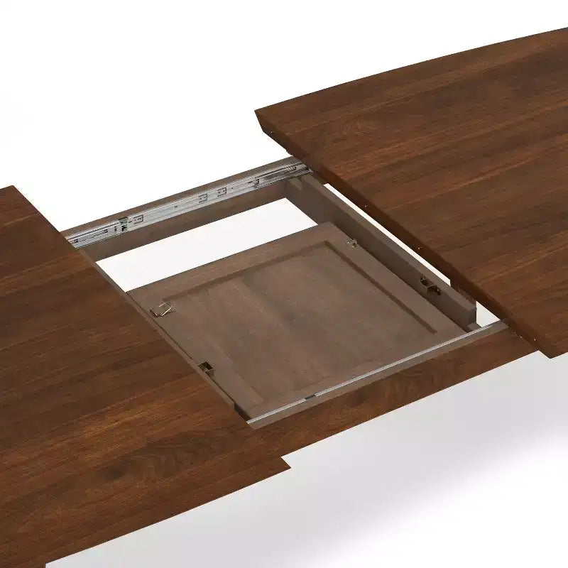Table à manger extensible rectangulaire Tierney 66-84 pouces x 40 pouces style moderne du milieu du siècle