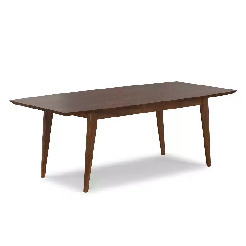 Table à manger extensible rectangulaire Tierney 66-84 pouces x 40 pouces style moderne du milieu du siècle